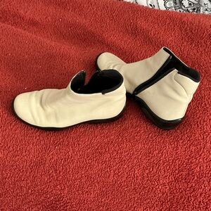 Cream Ankle Boots for Women